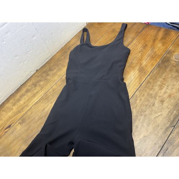 Wilo the Label Jumpsuit Ribbed Flare Leg Athleisure Yoga Activewear Dance Size S - Picture 2 of 12
